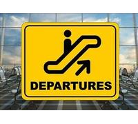 BCTS - Señal de reproducción de aeropuerto (30,4 x 30,5 cm)