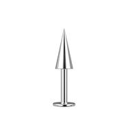 BCughia Piercing de titanio para nariz, 18 g, 16 g, plata de 3 mm/4 mm, forma de espiga, daith, tragus, hélice, rook, cartílago, ceja, labio, piercing, 1.0x12mm, Titanio, Sin piedra preciosa