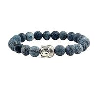 BCughia Pulsera de cuentas para mujer, pulsera de piedra de lava turquesa con cabeza de Buda, pulseras elásticas de cuentas para hombre, Piedra, No es una piedra preciosa