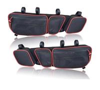 bcumst Bolsas Puerta para Can Am para Maverick para X3 2017 Accesorios UTV Organizador Almacenamiento Frontal con Rodillera Extraíble Bolsa Superior Puerta Bolsa Trasera Moto(Red)