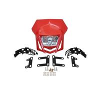 bcumst Faro de motocicleta led Para Kawasaki Para Suzuki Para XR 250 CRF 450 Faro Delantero De Motocicleta Halógeno(Red)