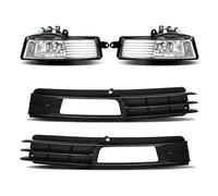 bcumst Faros antiniebla coche Para A6 C6 2009 2010 2011 Faros Antiniebla Parachoques Delantero Luces Diurnas DRL Circulación Diurna Halógenas Con Cubiertas