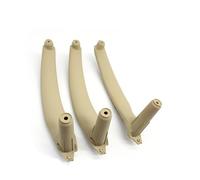 bcumst Manijas Interiores Puertas Coche Juego 3 Cubiertas Para Puerta Para BMW X5 X6 E70 E71 E72 2007-2013 LHD RHD Tiradores Interiores Coche(RHD Beige 3PCS)