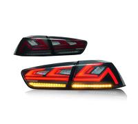 bcumst Piloto Posterior For Mitsubishi For Lancer 2008-2018 For LED Brake Signal Light Car For Led Tail Light Assembly Tuning Parts Conjunto Lámpara Trasera(2008-18 black mirror)