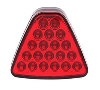 bcumst Piloto Posterior Freno Triangular Flash Advertencia Parachoques Parpadeo Para Piloto Trasera Para LED Tercera Lámpara Conjunto Lámpara Trasera(Red)