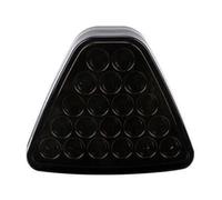 bcumst Piloto Posterior Freno Triangular Flash Advertencia Parachoques Parpadeo Para Piloto Trasera Para LED Tercera Lámpara Conjunto Lámpara Trasera(Smoke)