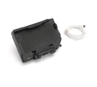 bcumst Soporte Teléfono Bici para BMW para R1200GS para R1250GS ADV F850GS F750GS F800GS F700GS R1300GS Soporte Teléfono con GPS Carga Inalámbrica Motocicleta Soporte Navegación(Wireless- White Line)