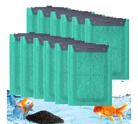 Bcuuozeeing 12 almohadillas de repuesto compatibles con el juego de filtros EasyCrystal C250/300, cartuchos de filtro de repuesto para Tetra EasyCrystal, almohadillas de repuesto para un cambio rápido
