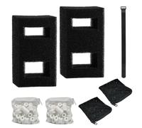 Bcuuozeeing Juego de 2 kits de filtro de acuario, cartucho de espuma, adecuado para acuarios Fluval Flex 57 L, esponja de filtro de carbón activado
