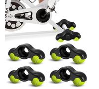 Bcuuozeeing Rocker Plate Feet - Juego de 4 adaptadores de pie para bicicleta con plataforma basculante portátil, para entrenamiento de pelotas de tenis Wahoo Kickr Core 4, con 8 pelotas de tenis