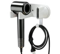 Bcuuozeeing Soporte para secador de pelo, soporte de pared sin taladrar, soporte para secador de pelo para D-yson Supersonic, soporte magnético con gancho para cable, para baño, hotel, peluquería