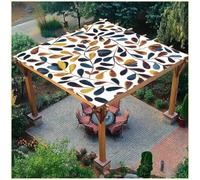 BCVPGF Exótico Mandala Sol Sombra Vela Rectangular Impermeable UV Bloque al Aire Libre toldo toldo poliéster Velas con 4 Cuerdas para jardín, Camping, Patio y pérgola,Style 14-1.8 * 1.8m