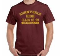 BCXJWPYKR Buffy The Vampire T-Shirt Sunnydale High Class of '99 Mens Funny Inspired