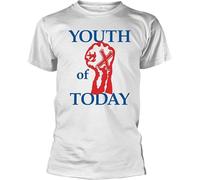 BCXJWPYKR Youth of Today Fist White - Camisetas