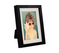 BD ART 13 x 18 cm Marco de Fotos con Paspartu 10 x 15 cm, Negro