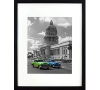 BD ART ( A3 Marco Diploma 29,7 x 42 cm Marco de fotos con paspartu para fotos 21 x 30 cm (A4), Negro