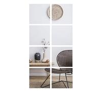 BD ART Espejos de Pared de Vidrio 30 x 30 cm Conjunto de Espejos 8 Piezas