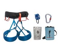 Mochila de escalada Black Diamond Paquete de arnés Momentum (Negro/Azul)