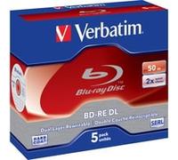 Verbatim BD-RE DL 50GB 2 x 5 Pack Jewel Case 5 pieza(s)