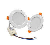 BDAYEK Focos de Techo Luces de Techo no Regulables LED Empotrado Downlight Alto Brillo SMD 5730 3000K/4000K/6000K lámpara - con Controlador 220V(10w,Cold White)
