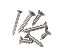 BDAYEK Pernos de Acero Inoxidable M1 .2 .4 .7 M2 .3 .6 M3 M4 M5 M6 Mini Tornillos autorroscantes de Cabeza Plana avellanada empotrada Acero Inoxidable Tornillo Madera(18mm,M2.2 50pcs)