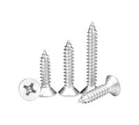 BDAYEK Pernos de Acero Inoxidable Tornillos autorroscantes de Cabeza Plana Cruzada M1.2 .4 .7 M2 .3 .6 M3 .5 M4 M5 M6 Phillips Acero Inoxidable Tornillo for Muebles(16mm,M6 20pcs)