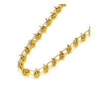 BDDCYWY Collar de Tendencia Cadena Colgante Men Mujeres Collares de joyería Mujeres de Moda Geométrica para niñas N22056G