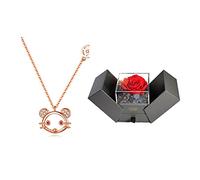 BDDCYWY Joyas/Collares La Exquisita implicación de Forma Que estás en mi corazón, Collares para Mujeres, Collar Colgante de clavícula Longitud Total 15.75 en Colgantes de Mujeres