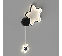 BDDCYWY Lámpara de Noche Luz LED para Aplique nórdico Moderno en Forma de Nube para niños, Accesorio de iluminación de Metal de 3 Modos de Color, Dormitorio, Sala de Estar, decoración Interior,