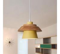 BDDCYWY Luz de Colgante Amarillo lámpara de Techo Colgante Iluminación de la Isla de Cocina de Granja, Accesorio de Luces Colgantes de 7.8 Pulgadas Mi-ni, lámpara de Pared