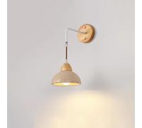 BDDCYWY Luz Retro Retro WABI Sabi Diseño Redondeo Natural Travertino Luces de Pared E26 Single Head Home Utilice Accesorios de lámpara de Pared de Piedra para iluminación Decorativa (Natural) de