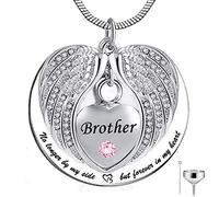 BDDCYWYa no a mi Lado, Sino para Siempre en mi corazón Acero Inoxidable, Acero Inoxidable cremación de cremación Collar para Cenizas - Hermano