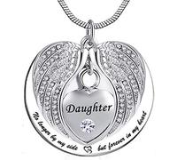 BDDCYWYa no a mi Lado, Sino para Siempre en mi corazón Acero Inoxidable cremación cremación cremación Collar Collar para Cenizas