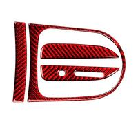 BDDXWSM Adhesivo Decorativo Para Interior Del Automóvil Kit De Molduras Marco Para El Panel Palanca De Cambios Para Ford Para Mustang GT 2015-2021 Pegatinas Decorativas(ROJO,X-1)