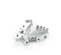 BDDXWSM Elevador De Manillar para R1300GS R1300 GS 2023-2024. Extensión De Elevador. Regulador Telescópico Manual. Aumento Altura Manillar(Plata)