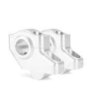 BDDXWSM Elevadores De Manillar De Motocicleta con Elevación Y Desplazamiento para H&Onda XL 1000 V Varadero NC700S NC700X Grom MSX125 Manillar Elevador(Plata Mate)