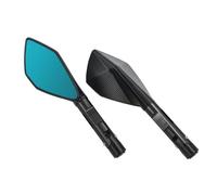 BDDXWSM Espejo Retrovisor Lateral para Motocicleta para para Versys ER6N ER6F Serie KLX Serie VN, 8 Mm, 10 Mm, Reflector Izquierdo. Espejo retrovisor(Negro)