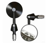 BDDXWSM Espejos Retrovisores para Motocicleta para para CB650R, Pequeños, Redondos, De 7/8", con Extremo De Manillar Plegable. Espejo retrovisor