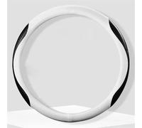 BDDXWSM Funda De Volante De Cuero De Fibra De Carbono Antideslizante para Tesla para Model 3 para Model X para Model S para Model Y 2021 2022 2023 Protector Funda Rueda(Blanco)