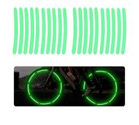 BDEPSTR 20 Piezas Adhesivas Paquete Completo de Rayas de Llanta de Motocicleta, Auto Pegatinas de Motocicleta, Reflectante