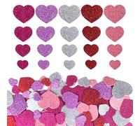 BDEPSTR 360 Piezas Pegatinas de Espuma con Brillo en Forma de Corazón | Autoadhesivas para Niños, Scrapbooking y Decoración DIY