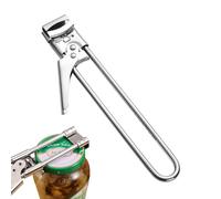 BDEPSTR Abrelatas Manual Ajustable en Acero Inoxidable - Multifunción Abridor de Tarros y Conservas - Ideal para Cocina, Personas con Artritis y Mayores - 1 Pieza