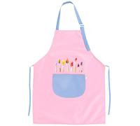 BDEPSTR Delantal Niña Niño, Ajustable Delantales para Niños Infantiles Cocina con Bolsillos, Personalizado Delantal Infantil Cocinero Pintura Manualidades Chef Pintar Jardín 3/4/5 Años-Rosa