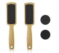 BDEPSTR Lima Pies Durezas,2 Piezas Lima de Callos de Doble Cara de Madera,Limas Profesional para Pedicura,Raspador de Pies,para Spa,Callosidades,Pedicura,Eliminar Piel Muerta