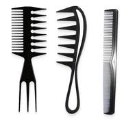 BDEPSTR Peine profesional de peluquería - peine de dientes gruesos anchos de doble cara, antiestático retro para cabello largo y húmedo