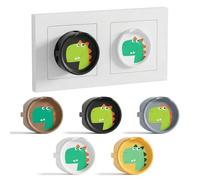 BDEPSTR Protector Enchufes para Bebes, 5 Piezas Cubre Enchufes Bebe, Fundas Decorativas,para Enchufe de Bebés, Cocinas, Baños, Protectores de Enchufe a Prueba de Salpicaduras (C)