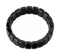 Bdfgh Pulsera de hematita Hemys Hemys, pulsera de hematita natural pura, pulsera elástica, joyería inspiradora para hombre, lista para enfrentarse a cualquier cosa, elegante joyería de muñeca, pulsera