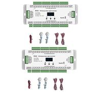 Bdfhjln 2 x 32CH ES32 PIR Sensor controlador de luz de escalera cuerpo humano interruptor inductivo infrarrojo control de lámpara de escalera para un solo color