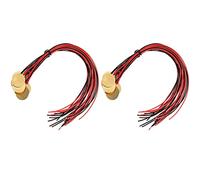 Bdfhjln 24 Piezas de Transductor de Piezoeléctrico Precableado - Disparador de MicróFono de Contacto de 27 mm - Elementos de Discos para Instrumentos Acústicos