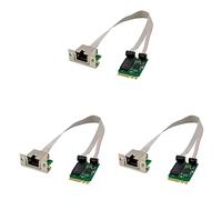 Bdfhjln 3X Adaptador Ethernet M.2 A+E 2.5G 2.5G/1G/100M Multi-Gigabit M.2 Tarjeta de Red 8125B COM
